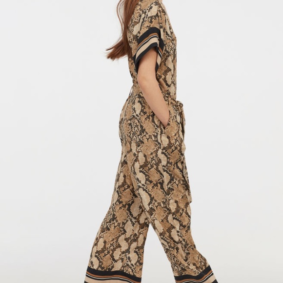 h&m snakeskin jumpsuit